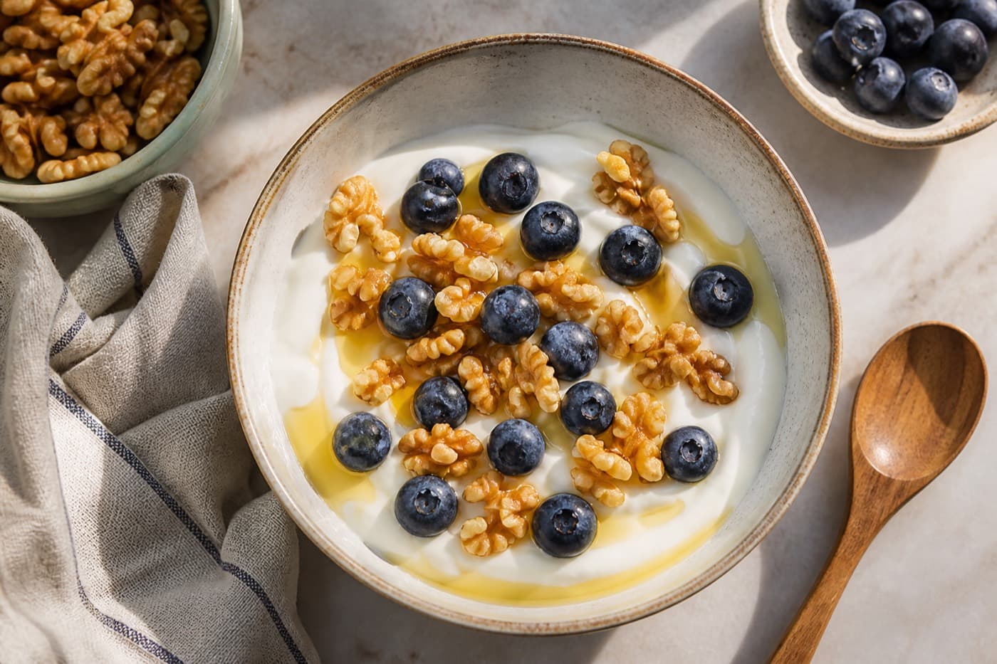 Görög joghurt mézes datolyával